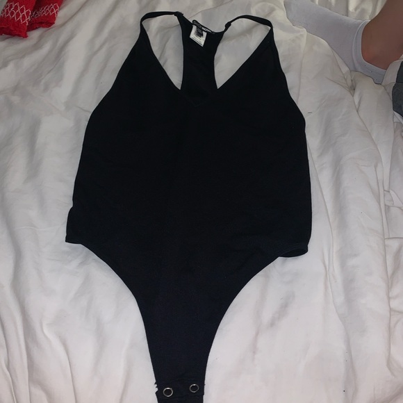 Black Racerback Bodysuit - Picture 1 of 3